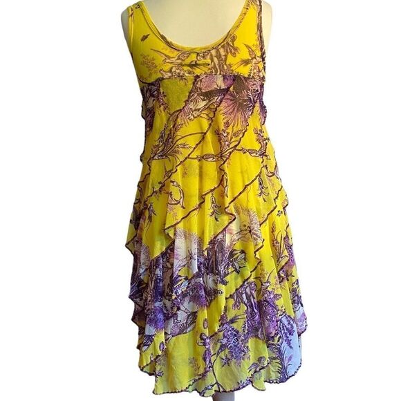 NEW JEAN PAUL GAULTIER Tiered Dress Size L - Picture 3 of 8